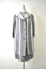 1960s Gray Wool Coat Jacket and Dress  by Lilli Ann