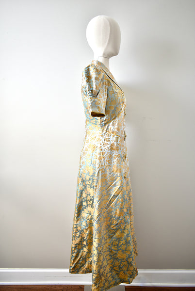 Vintage 1930 Silk Brocade Coat Vintage World Rocks