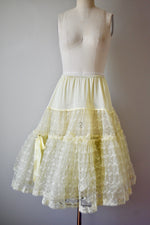 Vintage 1950s Yellow Underskirt