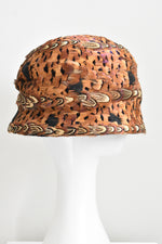 Vintage 1960s Deadstock Feather Paulette/ Saks Fifth Avenue Hat
