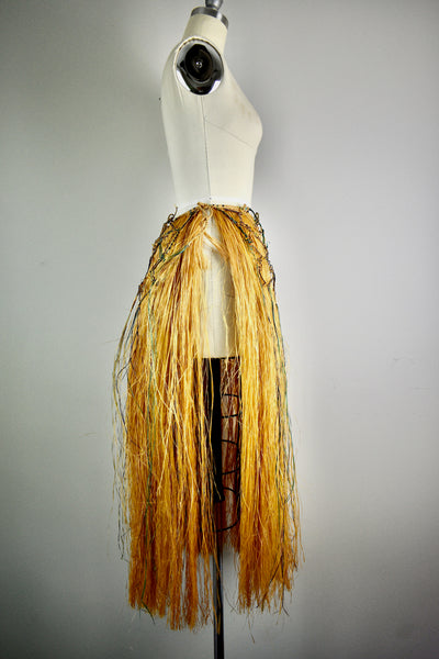 Vintage 1950s Handmade Dark Brown Hawaiian Grass Skirt – Vintage World Rocks