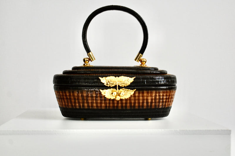 Vintage sales wicker handbags