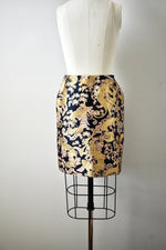 Lanvin 2015 Gold Embroidered Skirt