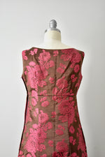 Vintage 1960s Renata Silk Damask Gown