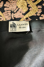 Lanvin 2015 Gold Embroidered Skirt