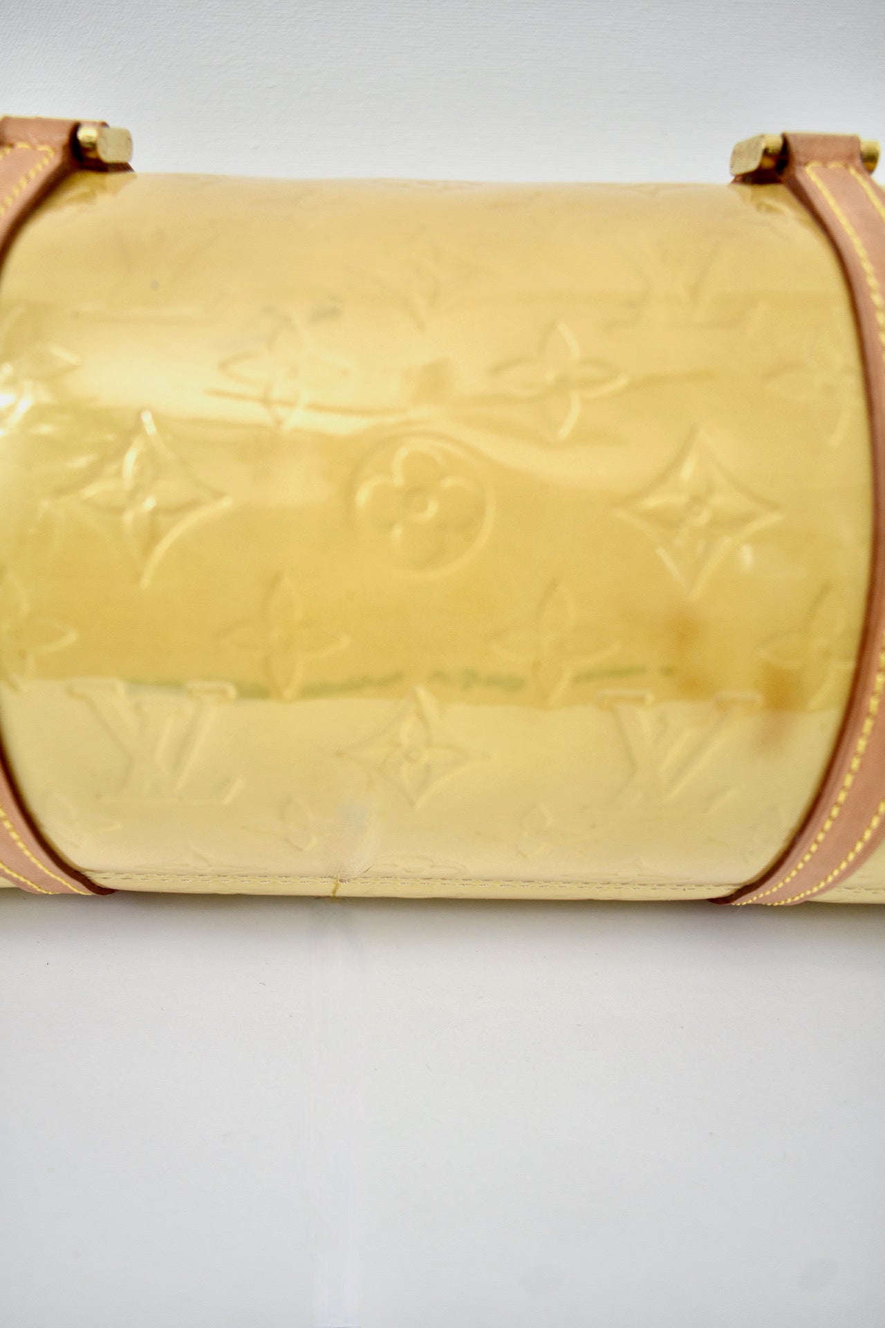 Louis Vuitton Yellow Monogram Vernis Bedford Papillon Bag 4LVS1215