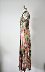 Vintage 1960s Sheer Floral Dress