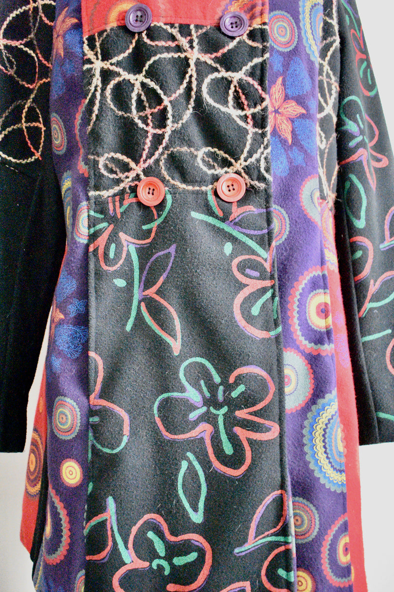 Italian Floral Embroidered Short Coat