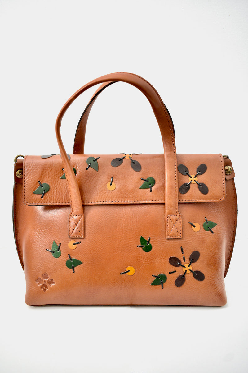 New Tan Leather Handbag with Tags