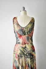 Vintage 1960s Sheer Floral Dress