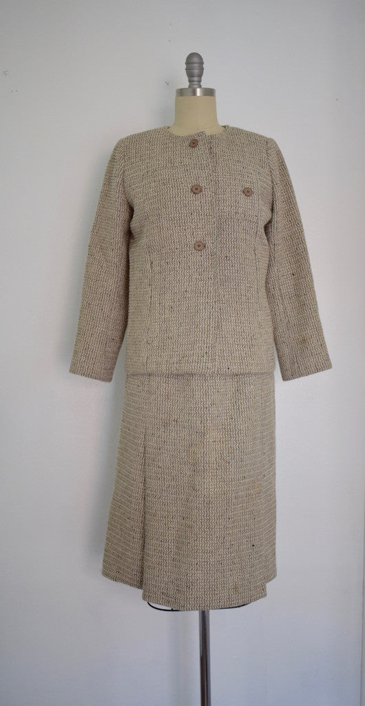 Vintage 1960s Christian Dior for Saks Fifth Avenue Wool Suit