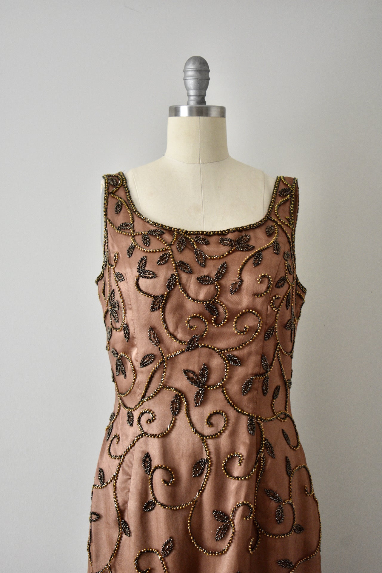 Vintage Inspired Modern Brown Beaded Gown Vintage World Rocks Vintage Inspired Modern Brown Beaded Gown Vintage World Rocks