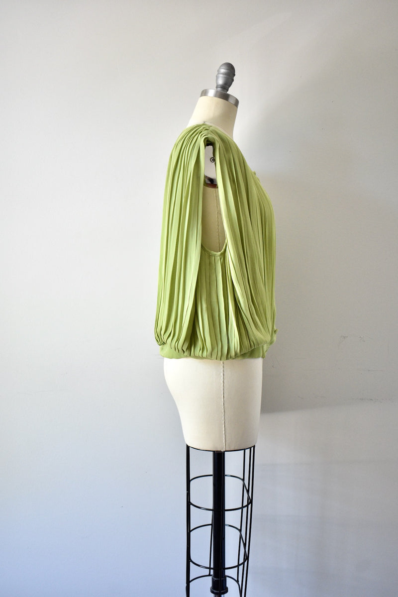 Vintage Cheap  and Chic By Moschino Sleeveless Green Blouse