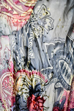 Vintage 1960s Sheer Floral Dress