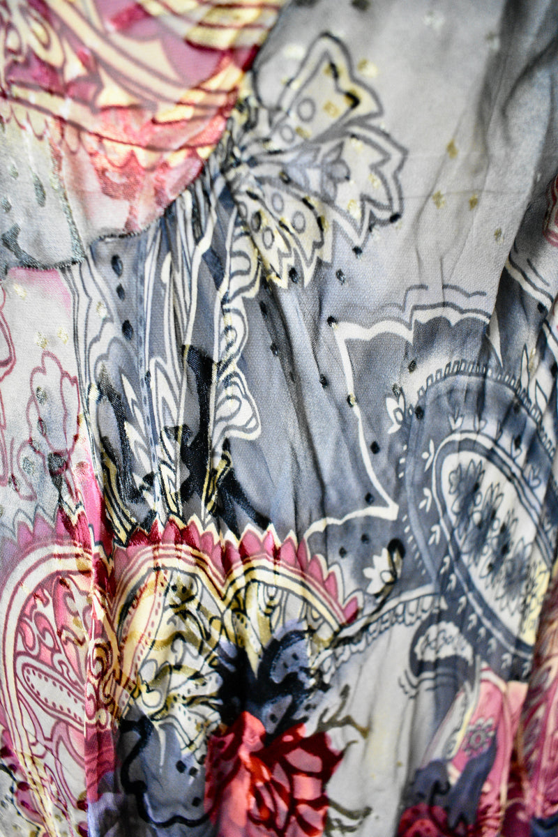Vintage 1960s Sheer Floral Dress