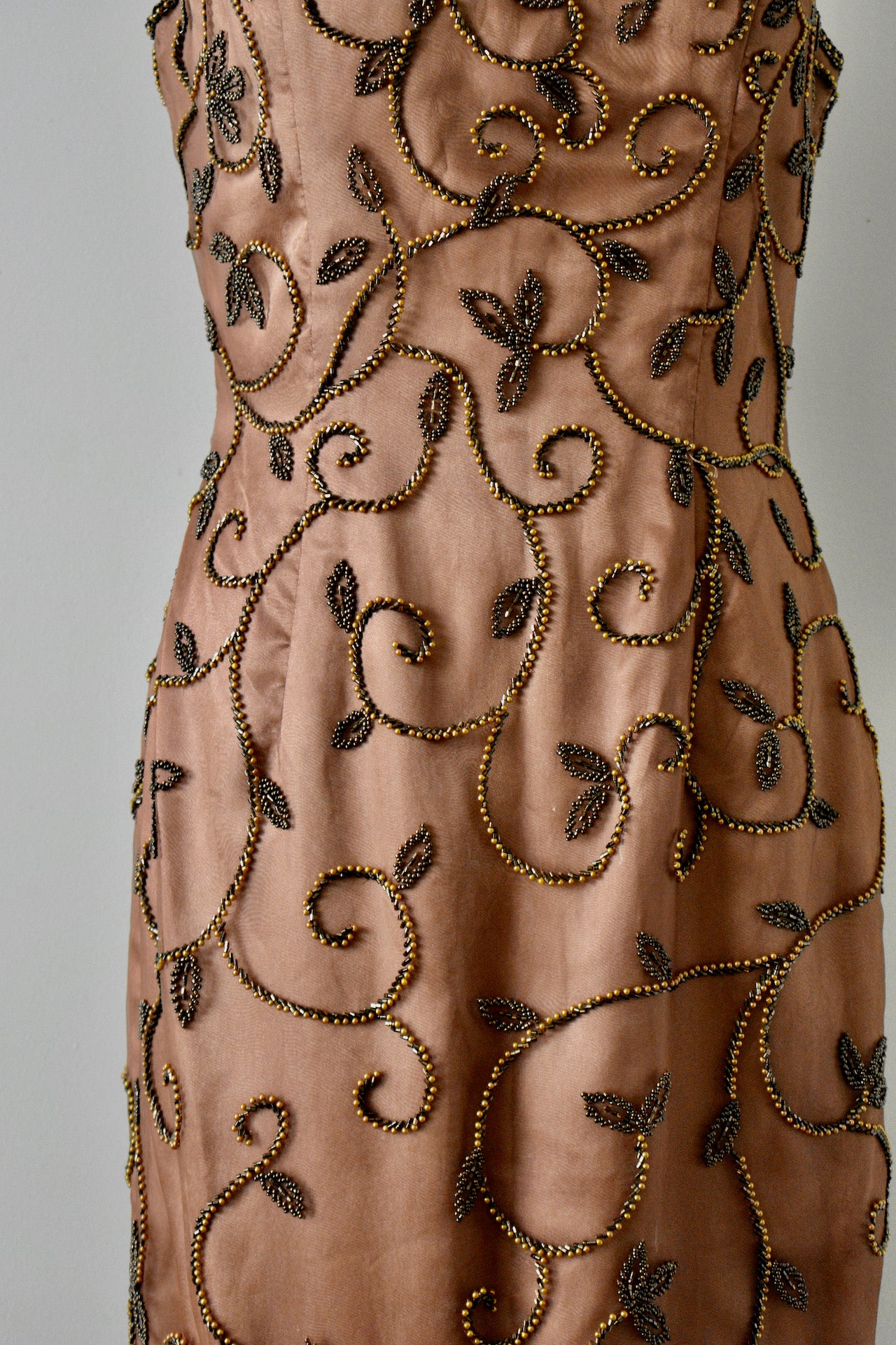 Vintage Inspired Modern Brown Beaded Gown Vintage World Rocks Vintage Inspired Modern Brown Beaded Gown Vintage World Rocks