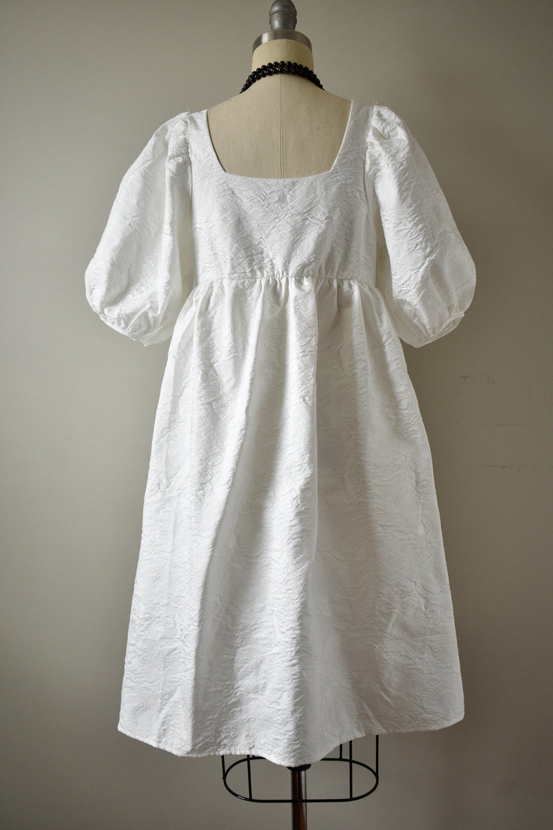 White Poplin Dress By Ina