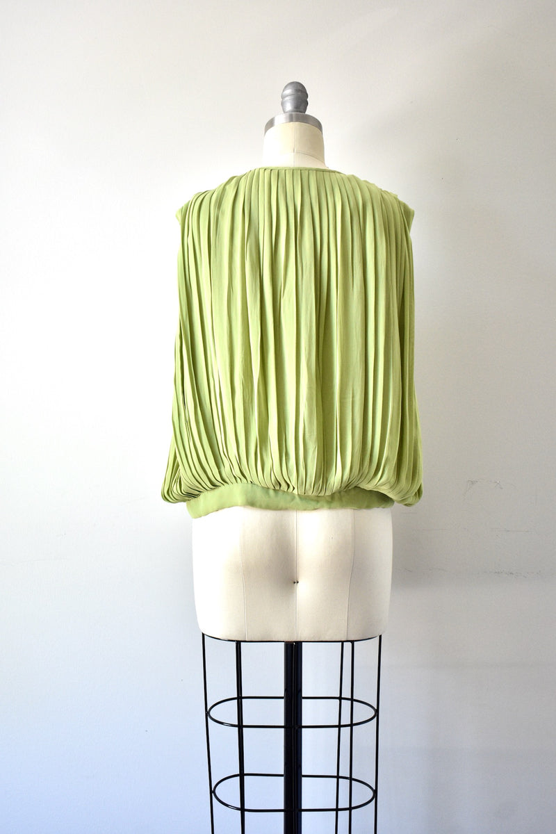 Vintage Cheap  and Chic By Moschino Sleeveless Green Blouse