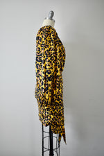 Ronny Kobo /Marigold/ Black Leopard Print Ruch Mini