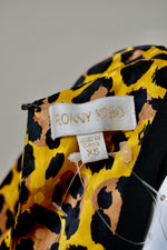 Ronny Kobo /Marigold/ Black Leopard Print Ruch Mini