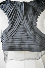 Vera Wang Black Pleated  Bolero