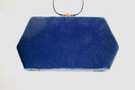 Vintage 1950 Blue Velvet Handbag by Ingber