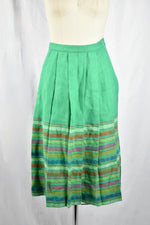 Vintage 1960s Green Wool Suit 2 Piece Set