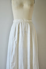 1890s-1900 White Cotton Eyelet Petticoat
