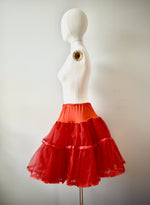 1950 Vintage Red  Crinoline Slip