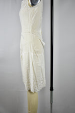 1880s-1910s Antique Edwardian Cotton Eyelet Lace Romper