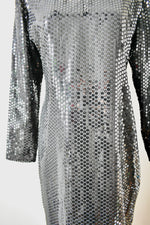 1980 Vintage Black Sequin Dress
