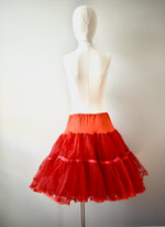 1950 Vintage Red  Crinoline Slip