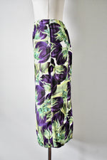 Dolce & Gabbana Green/ Purple Floral Skirt
