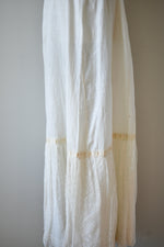 1890s-1900 White Cotton Eyelet Petticoat