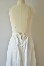 1890s-1900 White Cotton Eyelet Petticoat