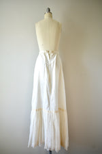 1890s-1900 White Cotton Eyelet Petticoat