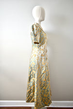 Vintage 1930 Silk Brocade Coat