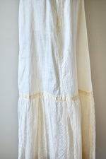 1890s-1900 White Cotton Eyelet Petticoat