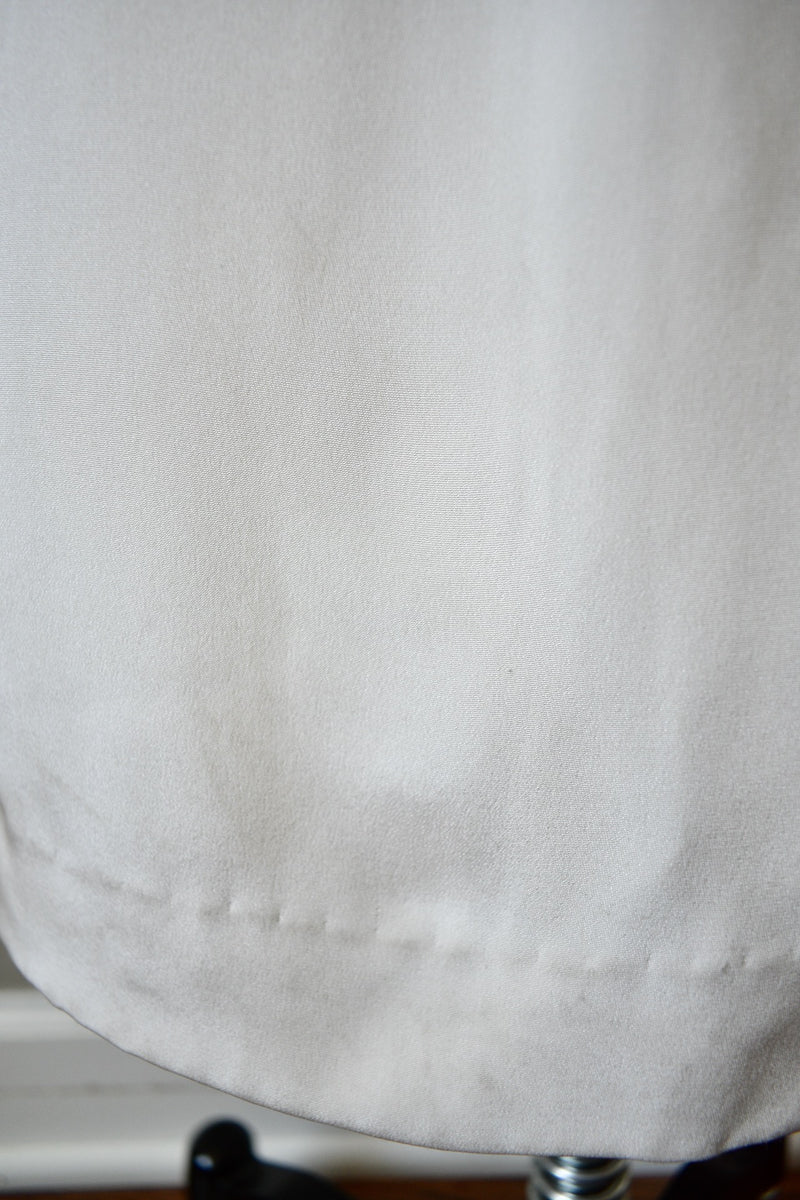 Cream Open Back Gown
