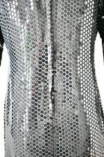 1980 Vintage Black Sequin Dress