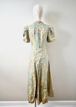 Vintage 1930 Silk Brocade Coat