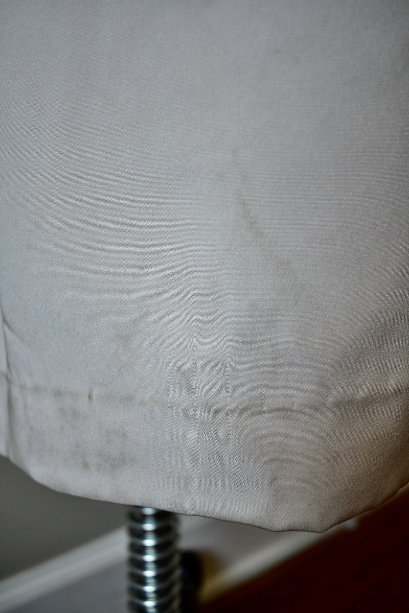 Cream Open Back Gown