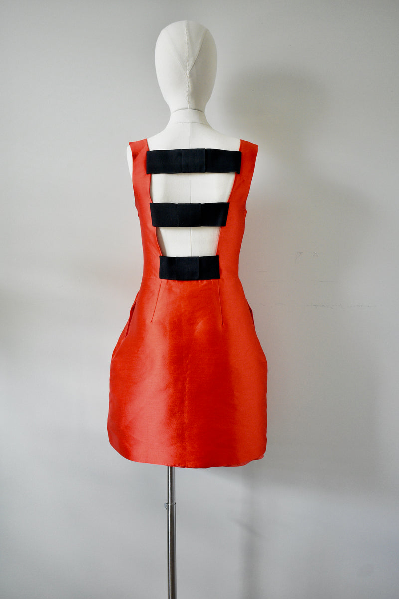 Kate Spade Cut Out Back Sleeveless Red Dress