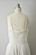Vintage 1950s Off White Peignoir Slip Set