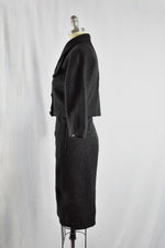 1950’s Black Renee Dupre Boucle Suit Set