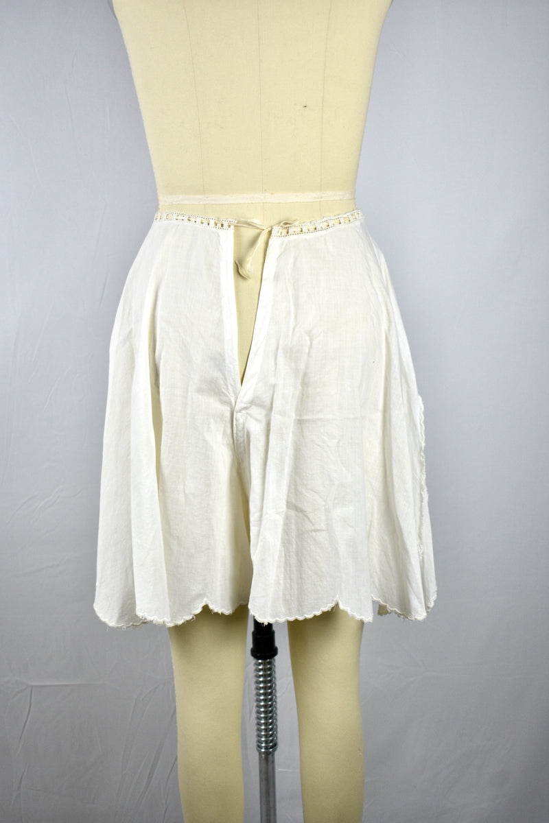 Antique Edwardian 1900 Cotton White  Long Underwear