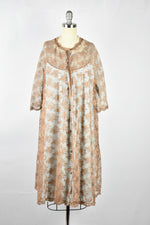 Vintage 1960s Artemis by Gossard Penior Brown Deadstock Nightgown Set w/ Box
