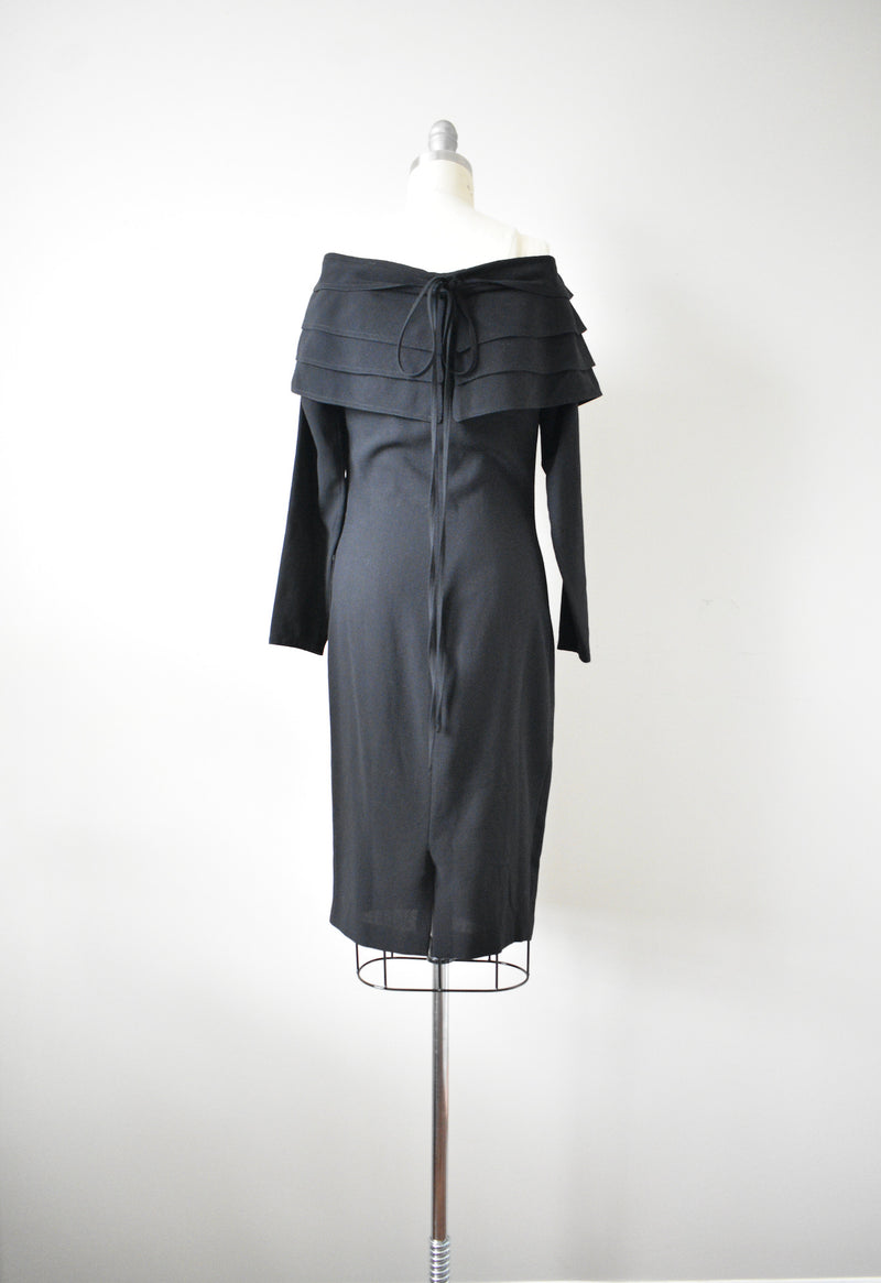 Vintage 1980s Gianni Versace Little Black Dress