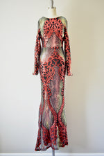 Multi Color Long Gown By Zcrave