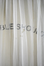 Vintage 1950s Off White Peignoir Slip Set